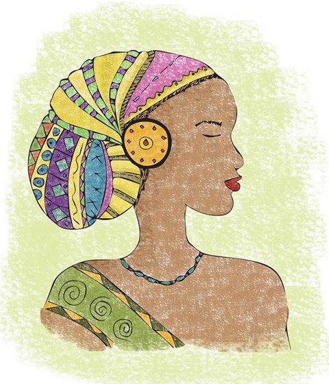 Illustrations: African girl