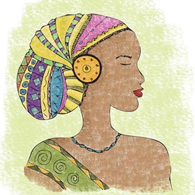 Illustrations: African girl